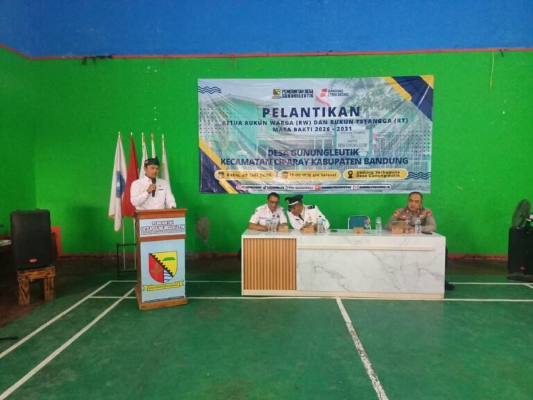 Puluhan Ketua RT dan RW Desa Gunungleutik Resmi Dilantik, Siap Tingkatkan Pelayanan kepada Masyarakat