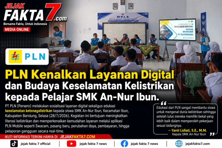 PLN Kenalkan Layanan Digital dan Budaya Keselamatan Kelistrikan kepada Pelajar SMK An-Nur Ibun
