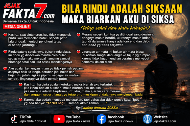 BILA RINDU ADALAH SIKSAAN MAKA BIARKAN AKU DI SIKSA