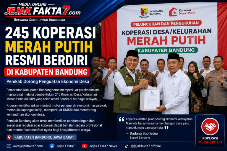 245 Koperasi Merah Putih Resmi Berdiri, Pemkab Bandung Perkuat Ekonomi Desa