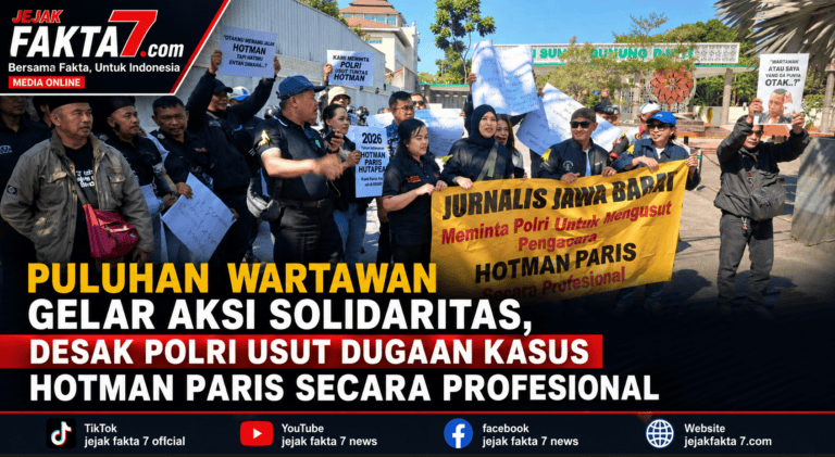 Puluhan Wartawan Gelar Aksi Solidaritas, Desak Polri Usut Dugaan Kasus Hotman Paris Secara Profesional