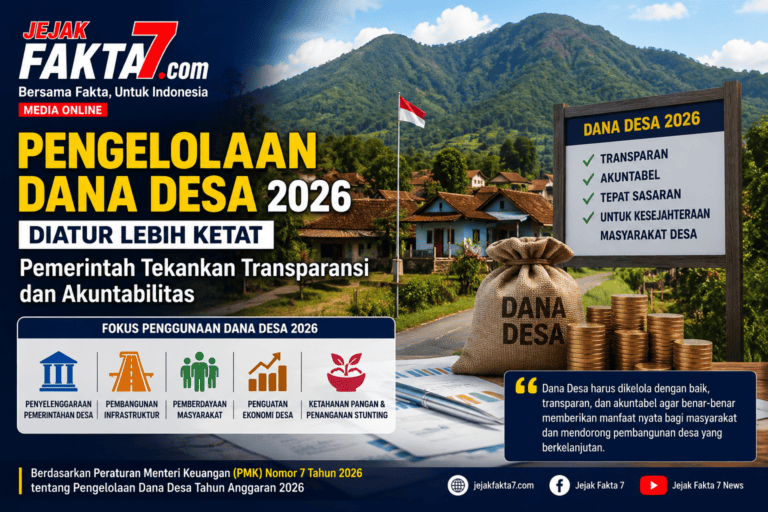 Pengelolaan Dana Desa 2026 Diatur Lebih Ketat, Pemerintah Tekankan Transparansi dan Akuntabilitas