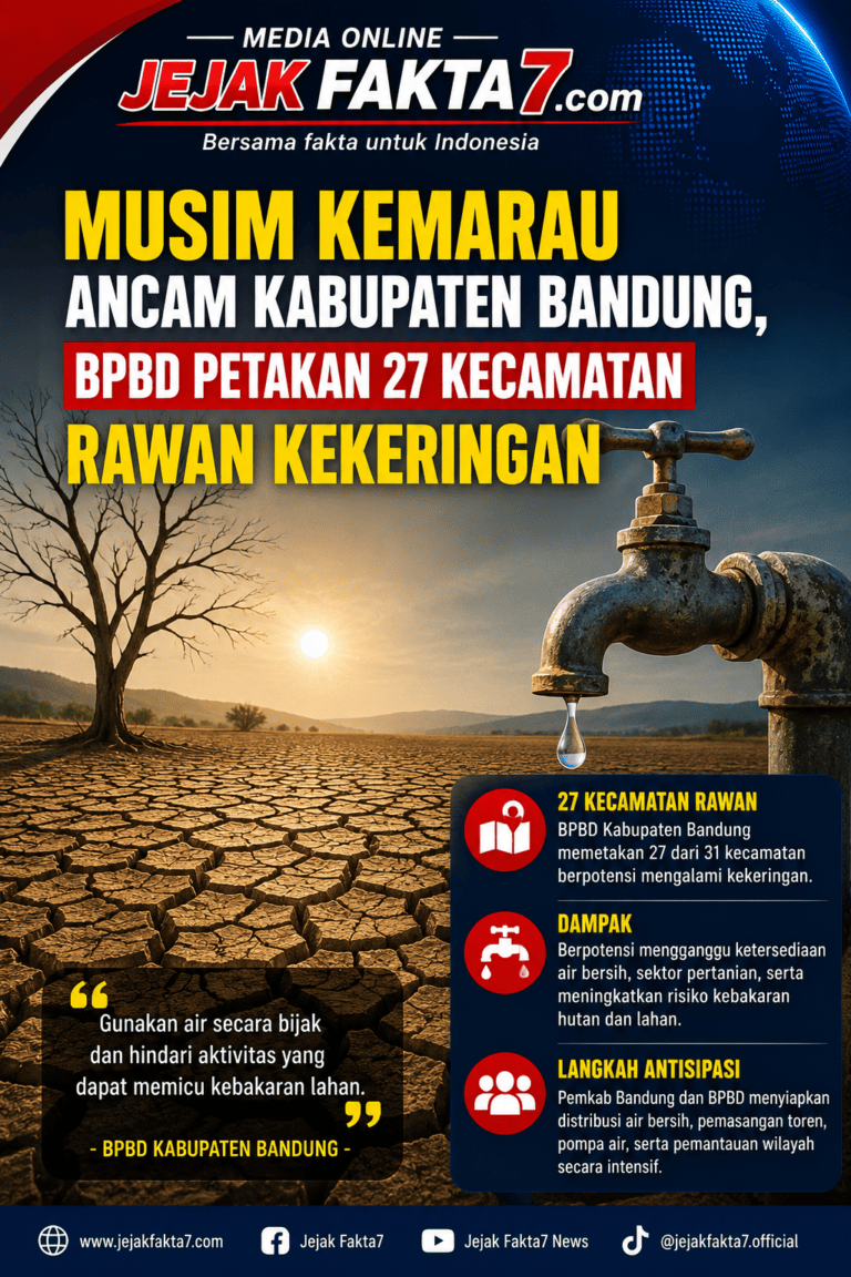 Musim Kemarau Ancam Kabupaten Bandung, BPBD Petakan 27 Kecamatan Rawan Kekeringan