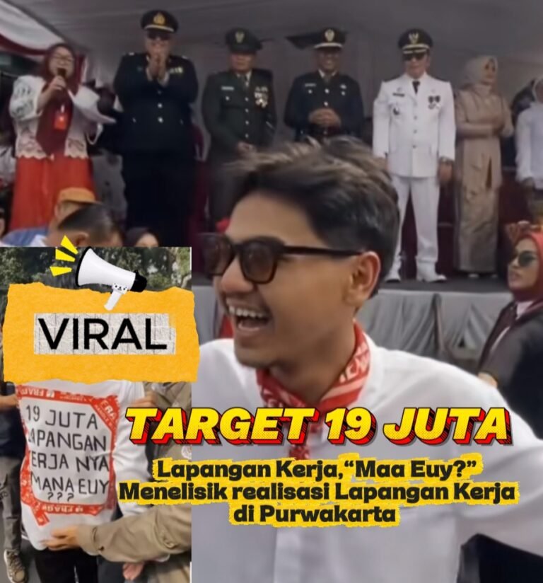 Target 19 Juta Lapangan Kerja, “Mana Euy?”: Menelisik Realisasi Lapangan Kerja di Purwakarta