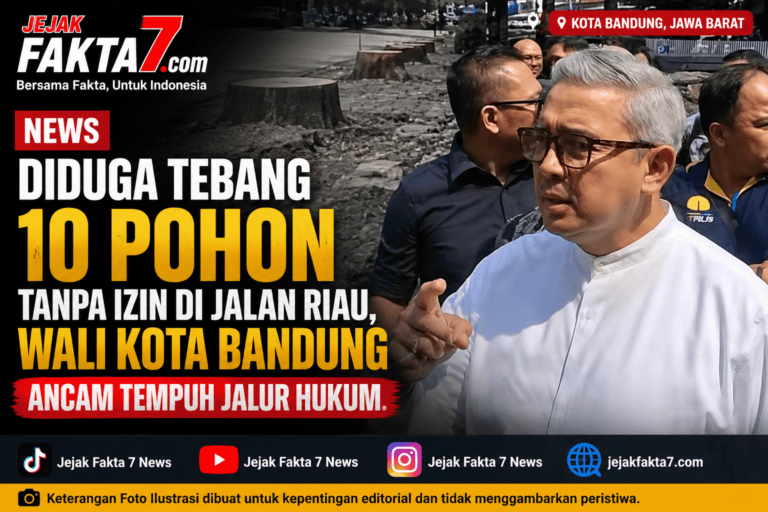 Diduga Tebang 10 Pohon Tanpa Izin di Jalan Riau, Wali Kota Bandung Ancam Tempuh Jalur Hukum