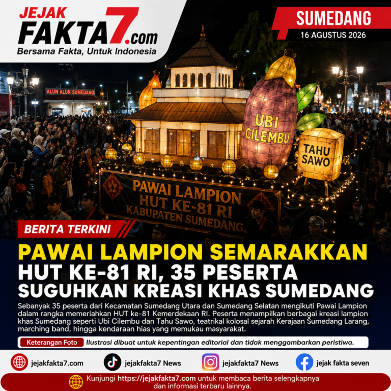 Pawai Lampion Semarakkan HUT ke-81 RI, 35 Peserta Suguhkan Kreasi Khas Sumedang