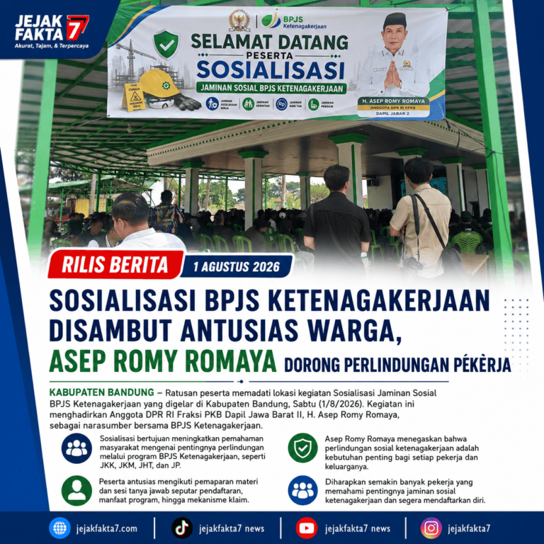 Sosialisasi BPJS Ketenagakerjaan Disambut Antusias Warga, Asep Romy Romaya Dorong Perlindungan Pekerja