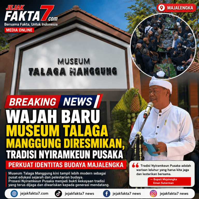 Wajah Baru Museum Talaga Manggung Diresmikan, Tradisi Nyiramkeun Pusaka Perkuat Identitas Budaya Majalengka.