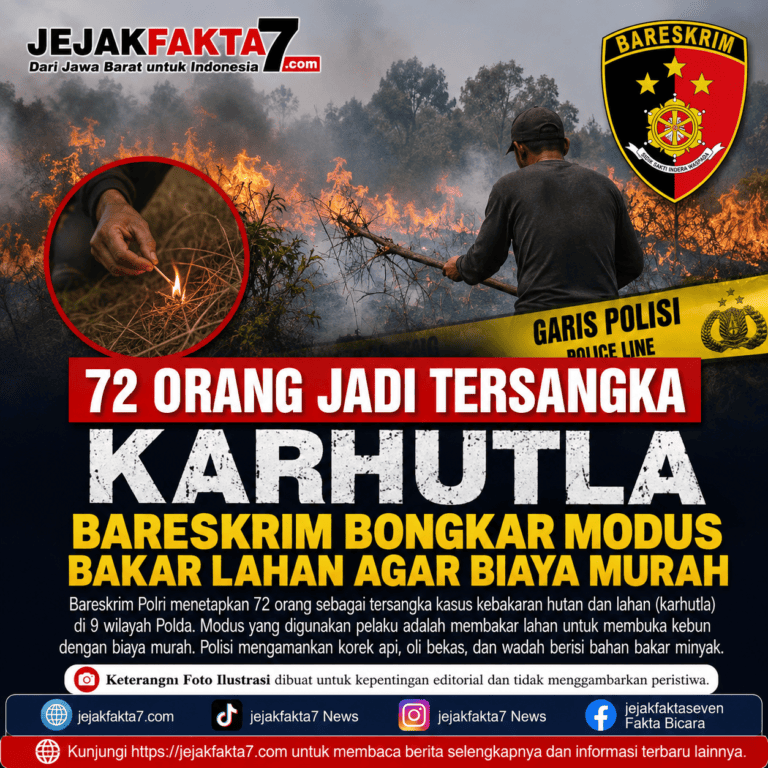 72 Orang Jadi Tersangka Karhutla, Bareskrim Bongkar Modus Bakar Lahan agar Biaya Murah