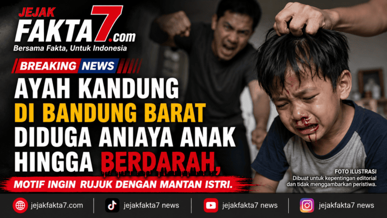 AYAH KANDUNG DI BANDUNG BARAT DIDUGA ANIAYA ANAK HINGGA BERDARAH, MOTIF INGIN RUJUK DENGAN MANTAN ISTRI