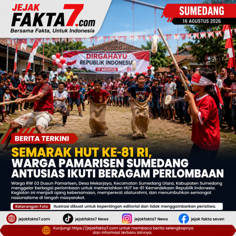 Semarak HUT ke-81 RI, Warga Pamarisen Sumedang Antusias Ikuti Beragam Perlombaan
