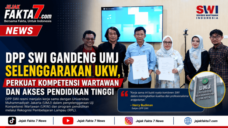 DPP SWI Gandeng UMJ Selenggarakan UKW, Perkuat Kompetensi Wartawan dan Akses Pendidikan Tinggi