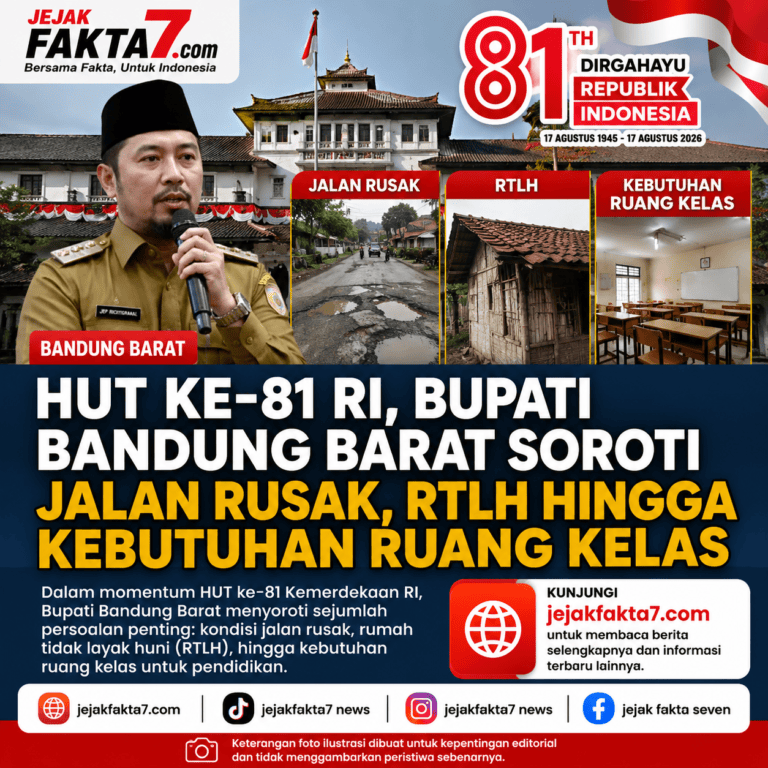 HUT KE-81 RI, BUPATI BANDUNG BARAT SOROTI JALAN RUSAK, RTLH HINGGA KEBUTUHAN RUANG KELAS