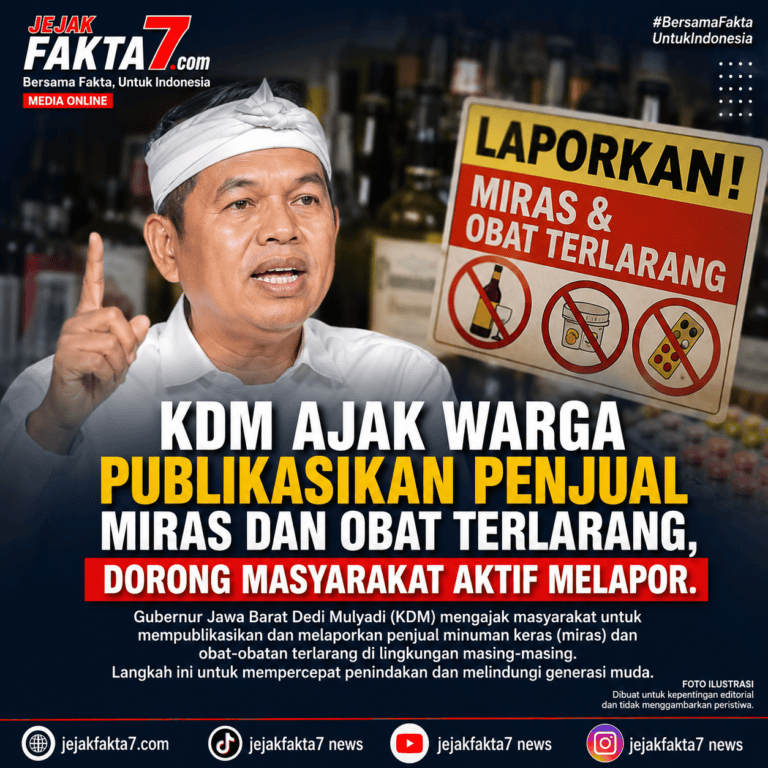 KDM Ajak Warga Publikasikan Penjual Miras dan Obat Terlarang, Dorong Masyarakat Aktif Melapor