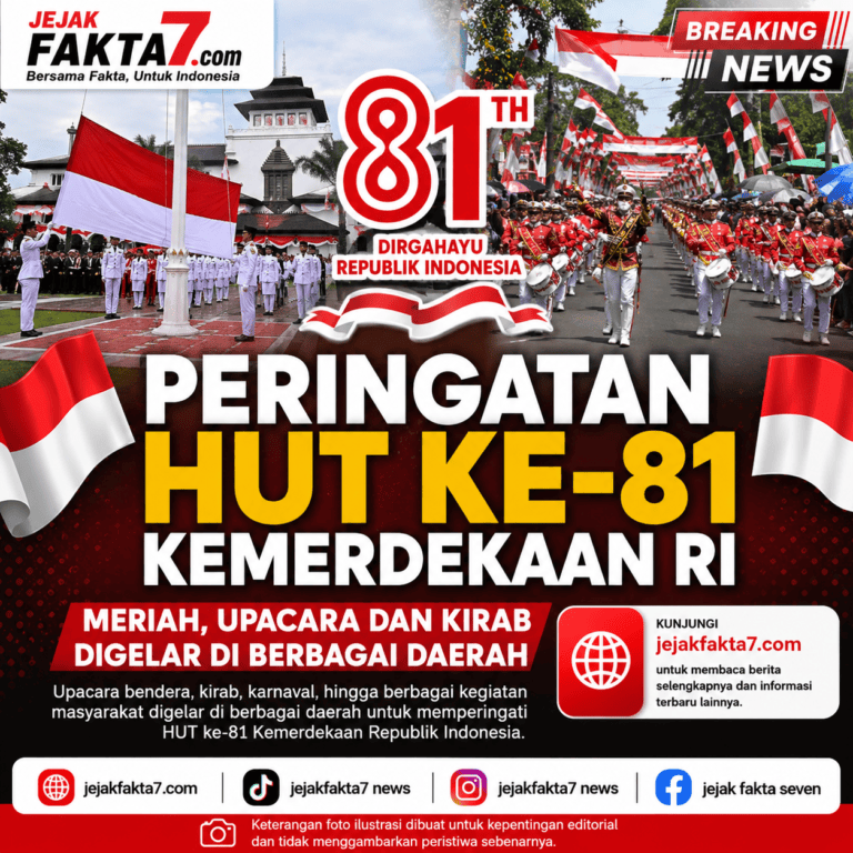 PERINGATAN HUT KE-81 KEMERDEKAAN RI MERIAH, UPACARA DAN KIRAB DIGELAR DI BERBAGAI DAERAH