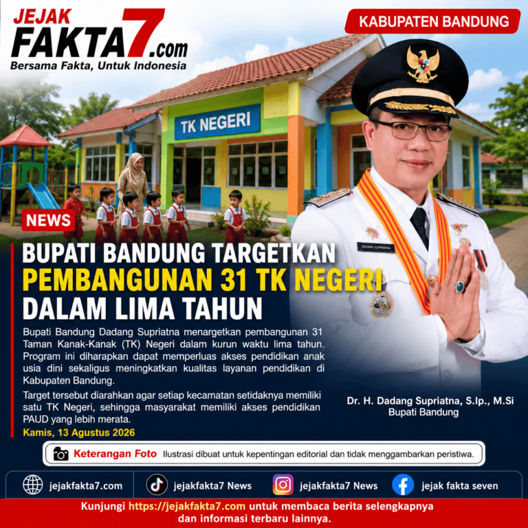 Bupati Bandung Targetkan Pembangunan 31 TK Negeri dalam Lima Tahun