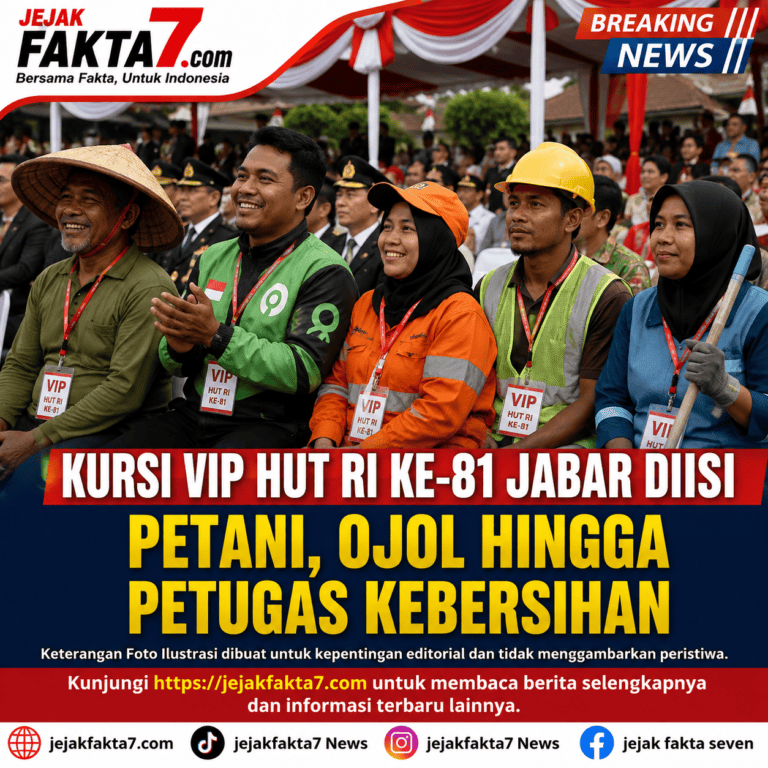 Kursi VIP HUT RI ke-81 Jabar Diisi Petani, Ojol hingga Petugas Kebersihan