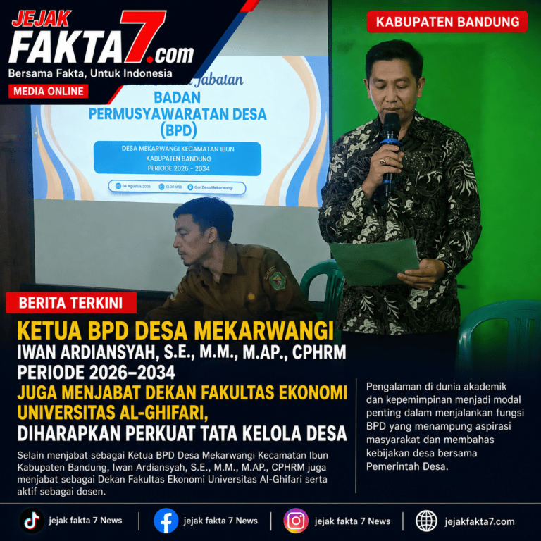 Ketua BPD Desa Mekarwangi Juga Menjabat Dekan Fakultas Ekonomi Universitas Al-Ghifari, Diharapkan Perkuat Tata Kelola Desa