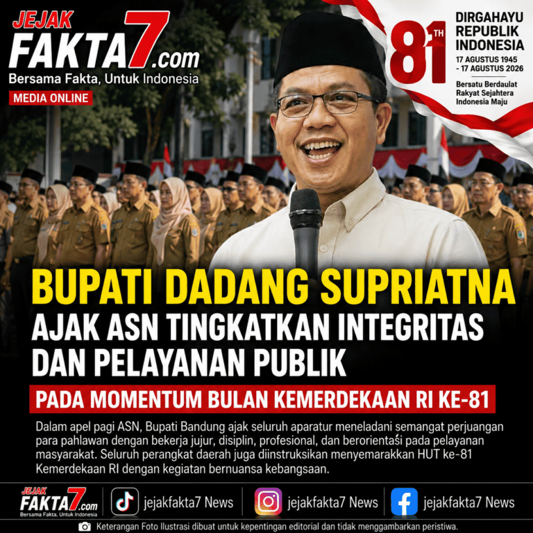 Bupati Dadang Supriatna Ajak ASN Tingkatkan Integritas dan Pelayanan Publik pada Momentum Bulan Kemerdekaan