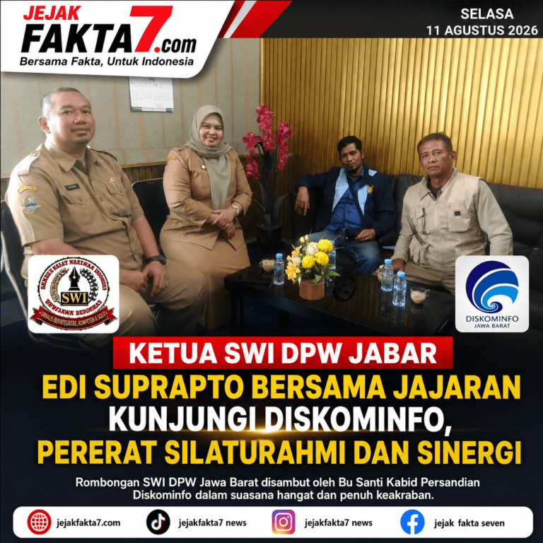 KETUA SWI DPW JABAR EDI SUPRAPTO BERSAMA JAJARAN KUNJUNGI DISKOMINFO, PERERAT SILATURAHMI DAN SINERGI