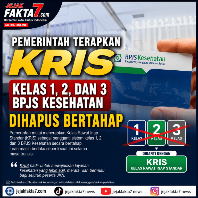 PEMERINTAH TERAPKAN KRIS, KELAS 1,2 DAN 3 BPJS KESEHATAN DIHAPUS BERTAHAP