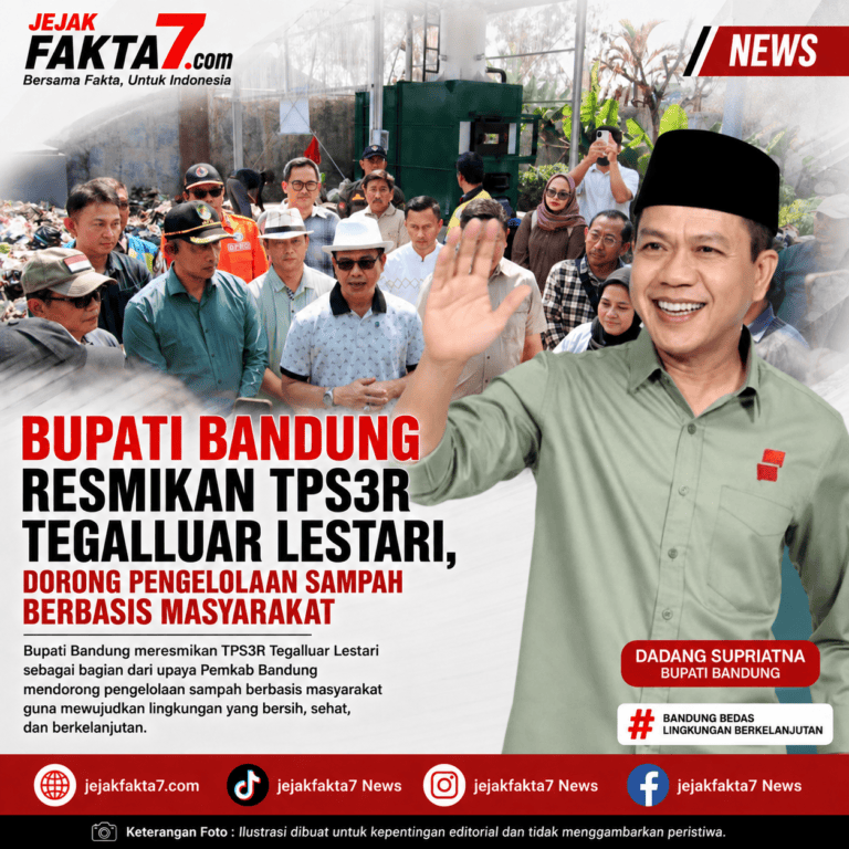 Bupati Bandung Resmikan TPS3R Tegalluar Lestari, Dorong Pengelolaan Sampah Berbasis Masyarakat