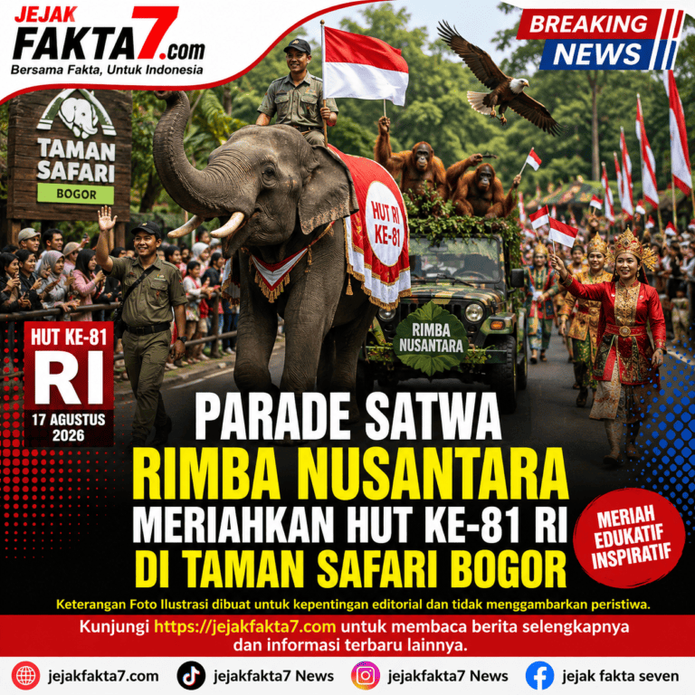 Parade Satwa Rimba Nusantara Meriahkan HUT ke-81 RI di Taman Safari Bogor