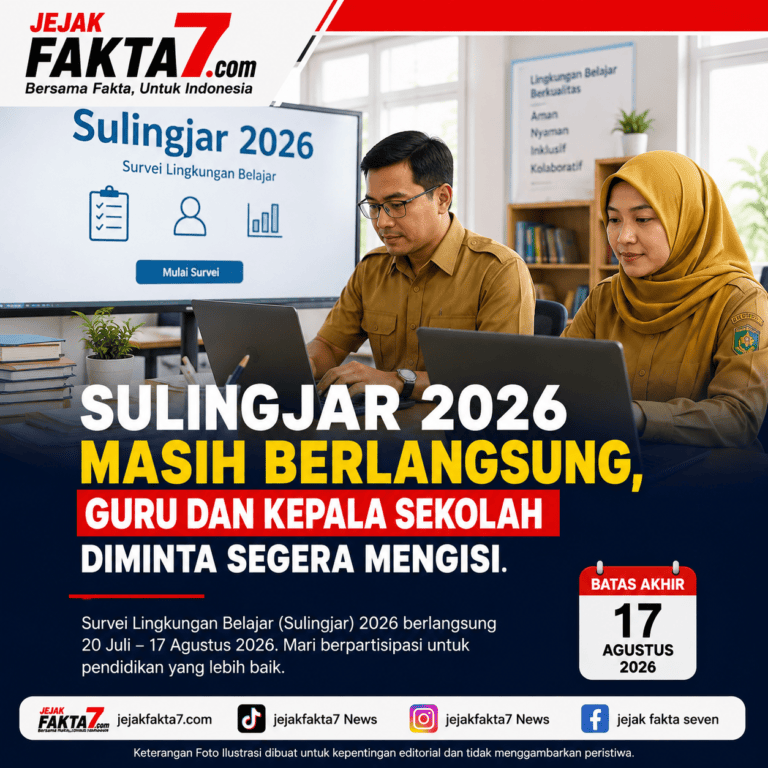 Sulingjar 2026 Masih Berlangsung, Guru dan Kepala Sekolah Diminta Segera Mengisi