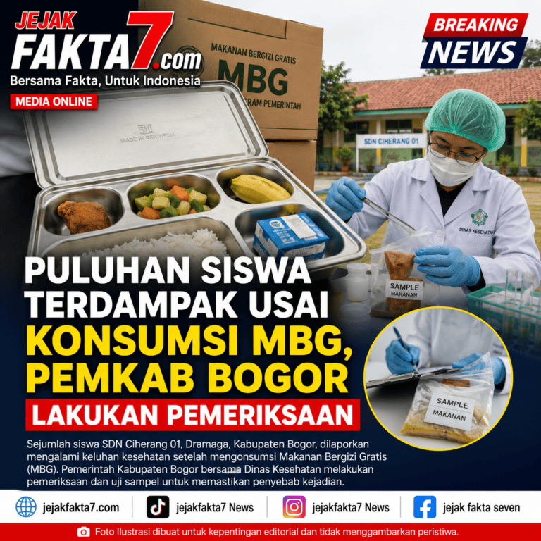 “Puluhan Siswa Terdampak Usai Konsumsi MBG, Pemkab Bogor Lakukan Pemeriksaan”